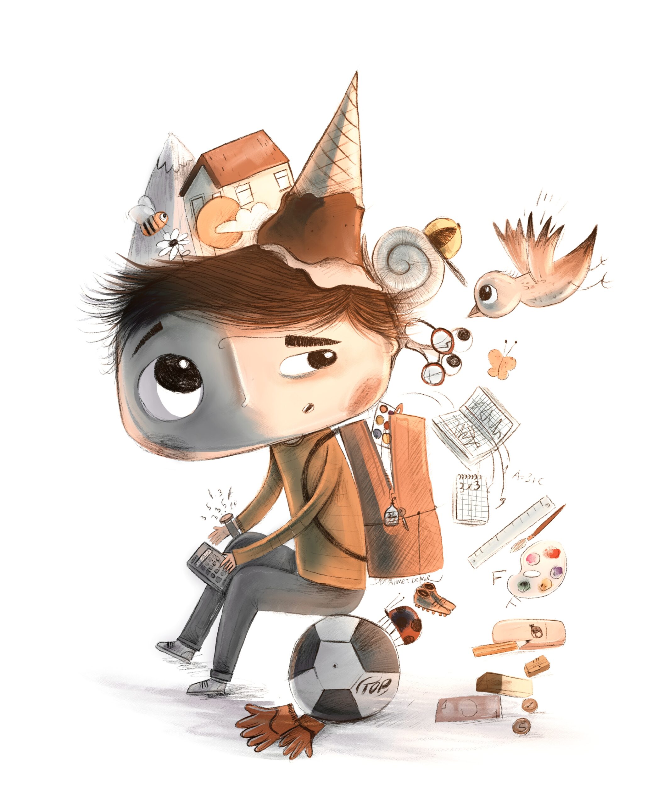 Kitap resimleme işlerinizde bu tarzda çalışabiliriz.